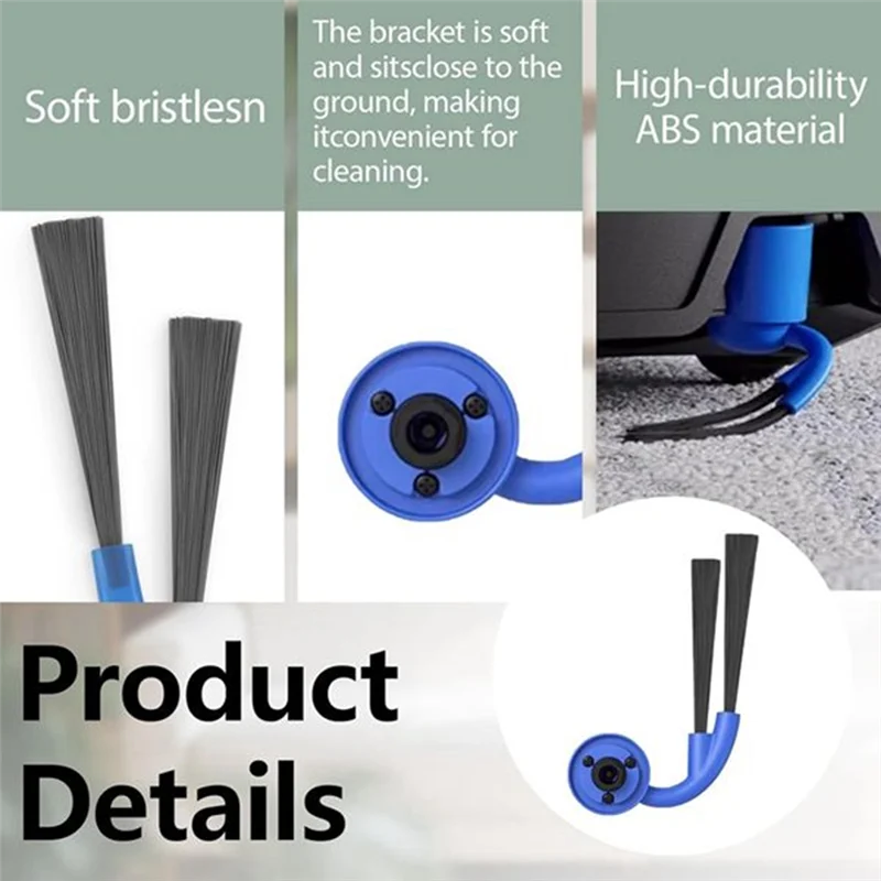 BAAM-Kit de repuesto de cepillo lateral (10 uds) para Ecovacs Deebot X9 Pro/X9 Pro Omni accesorios de Robot aspirador