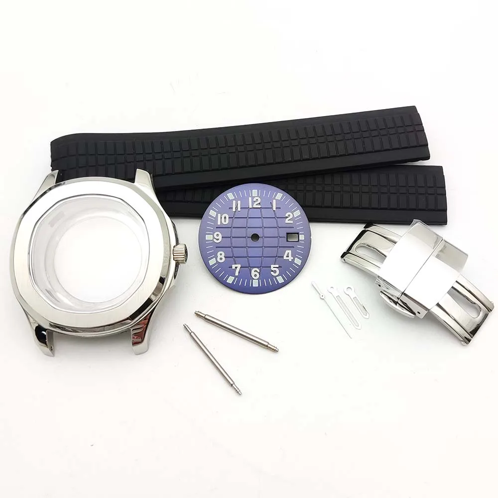 42mm Men's Stainless Steel Case Kit for NH35 Movement, Night Luminous Dial, Watch Parts and Accessories, Water Resistant