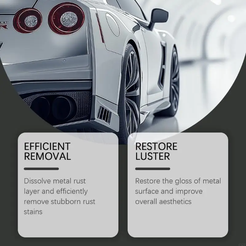 2025 New Automotive Maintenance Accessories 120ml Rust Remover Sprayer for Metal Car Chain