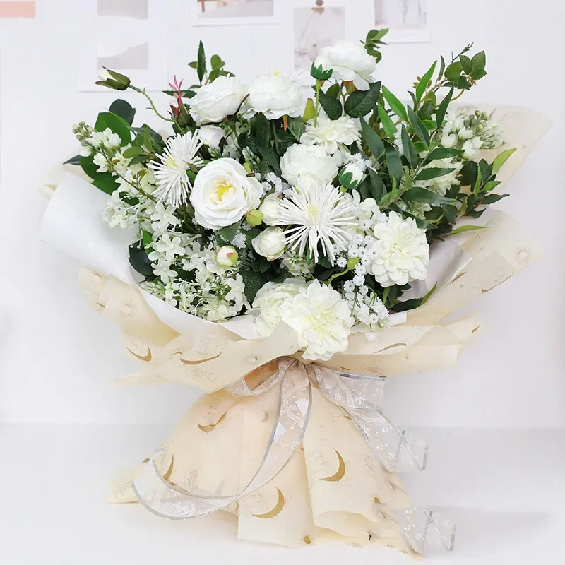 20 stücke/neue 58x58cm Mondgöttin Muster wasserdichtes Blumen Geschenk papier Geburtstags geschenk Verpackung Seidenpapier Florist liefert