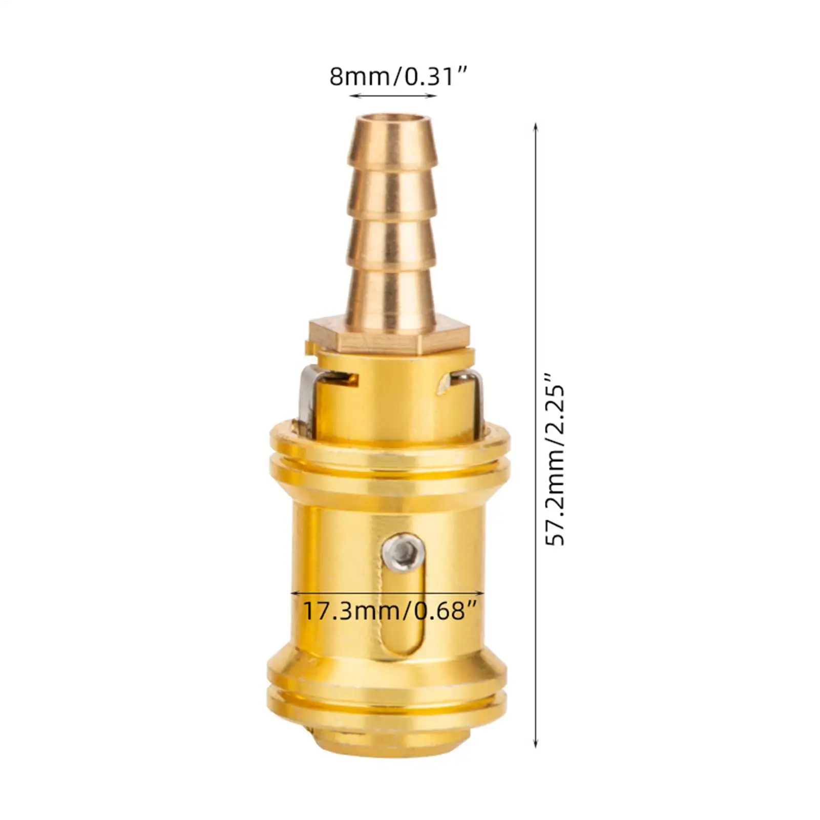 Tire Inflator Connector Quick Connect Leak-Proof Air Pump Replacement Nozzles For Vehicles Trailer RV Sedan Pickup Motorcycle