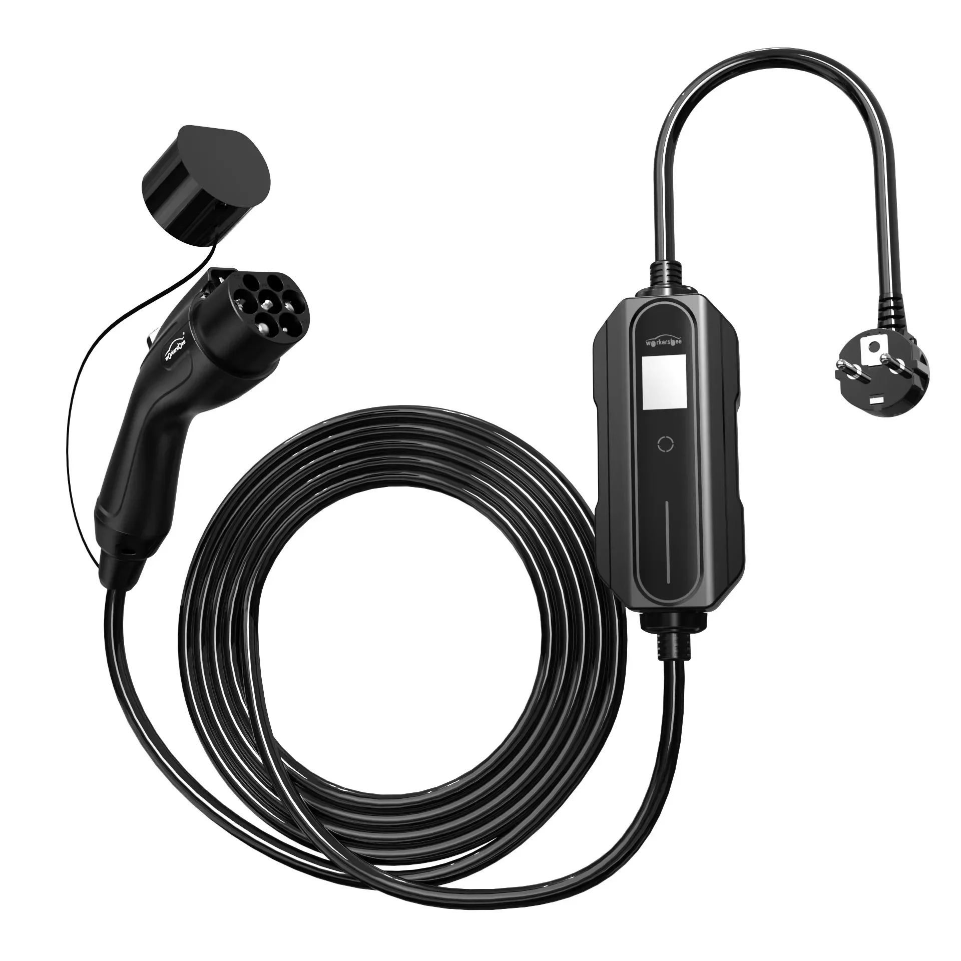 

Портативная зарядная коробка для электромобилей от GB/T 16A к вилке Schuko, кабели для автомобильного зарядного устройства