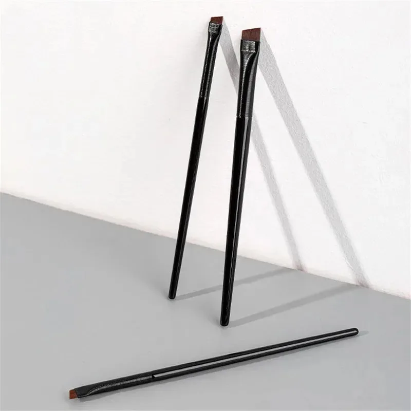 1/5/10 stücke Klinge Machen Pinsel Abgewinkelt Dünne Augenbraue Flache Feine Eyeliner Pinsel Professionelle Liner Stirn Schönheit Make-Up-Tool