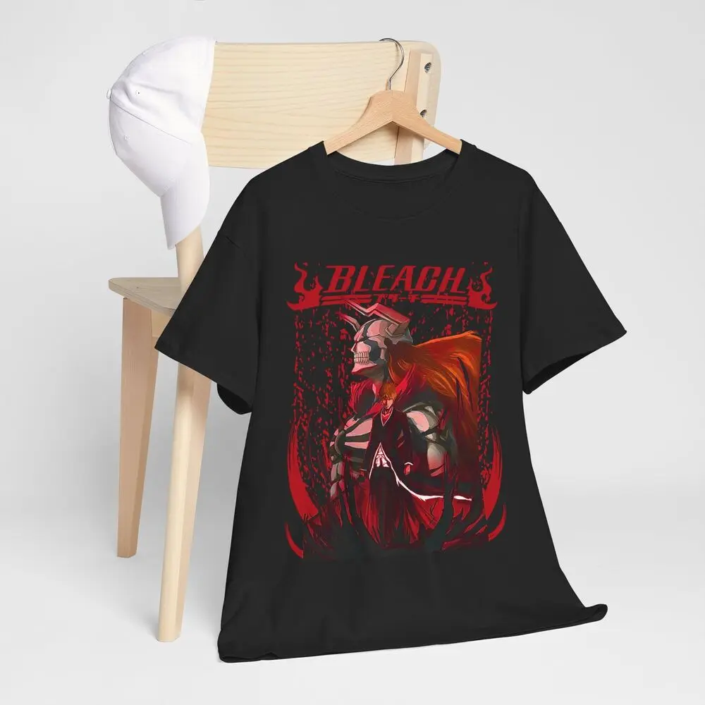 Bleach Anime T-shirt, Inspired Anime Ichigo Kurosaki T-shirt Black- Anime Gift