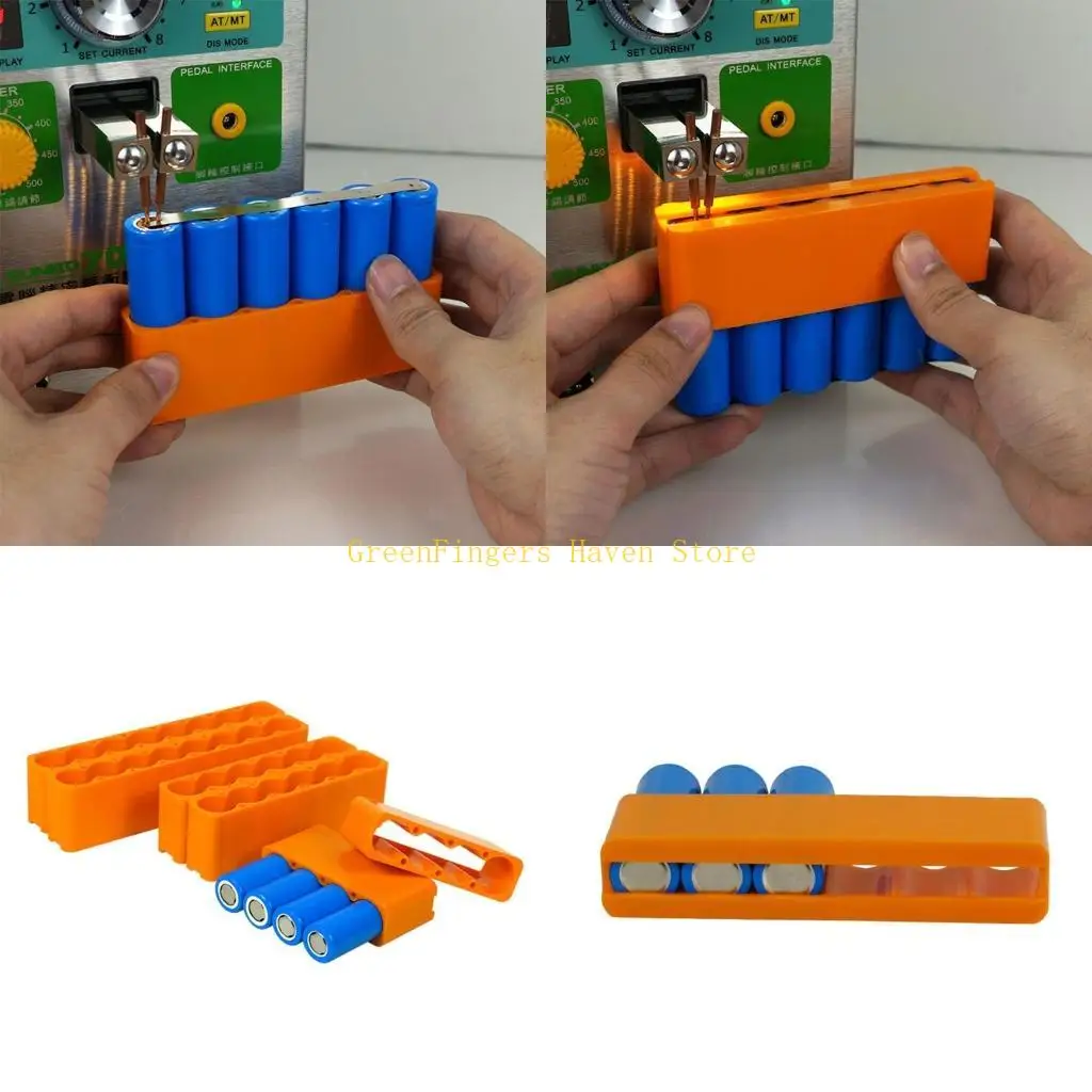 

F68D Fixed Bracket,Lithium Battery Fixture Single Row Double-sided 18650 Battery Spot