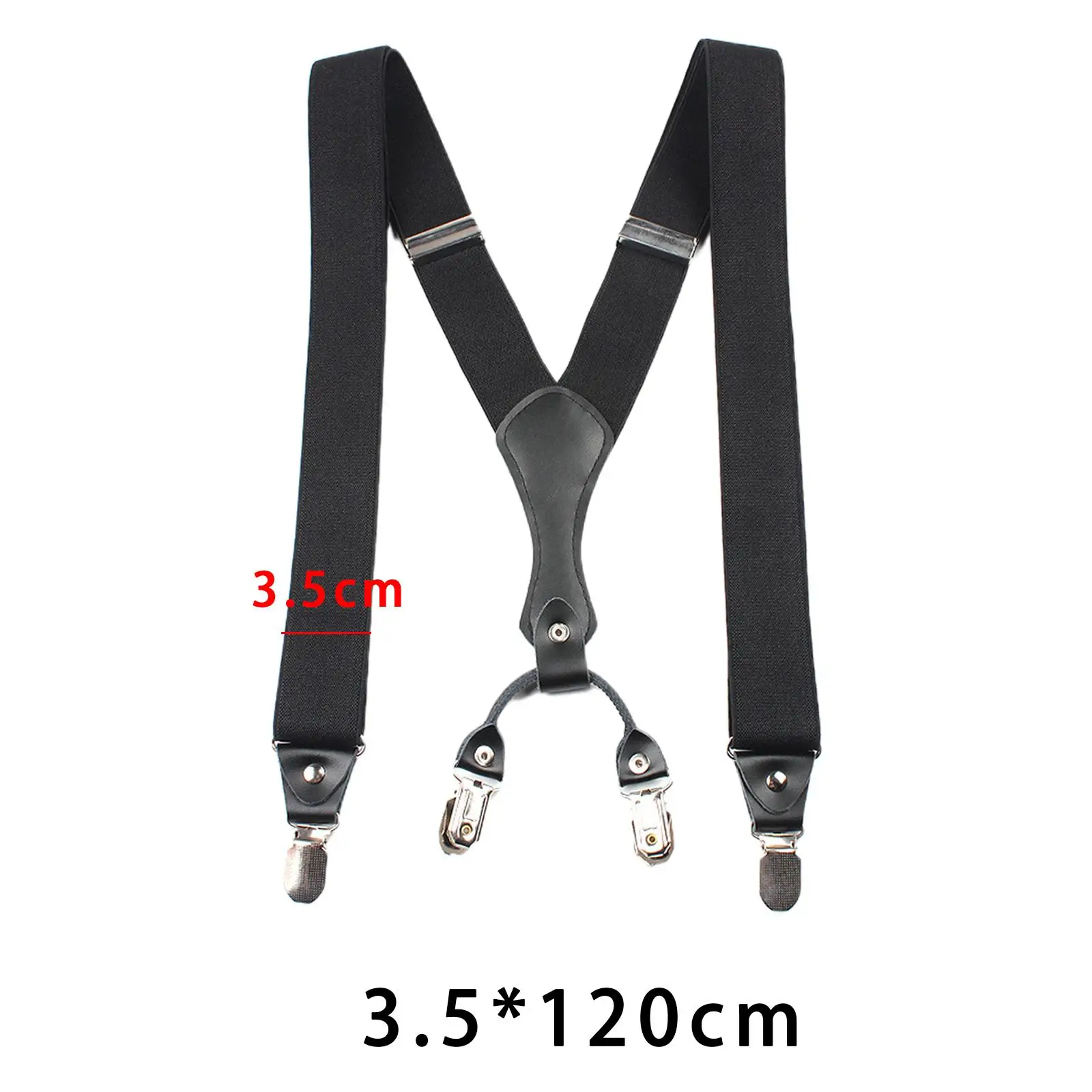 Suspenders for Y Shaped Adjustable with Swivel Hooks Casual Pants Straps