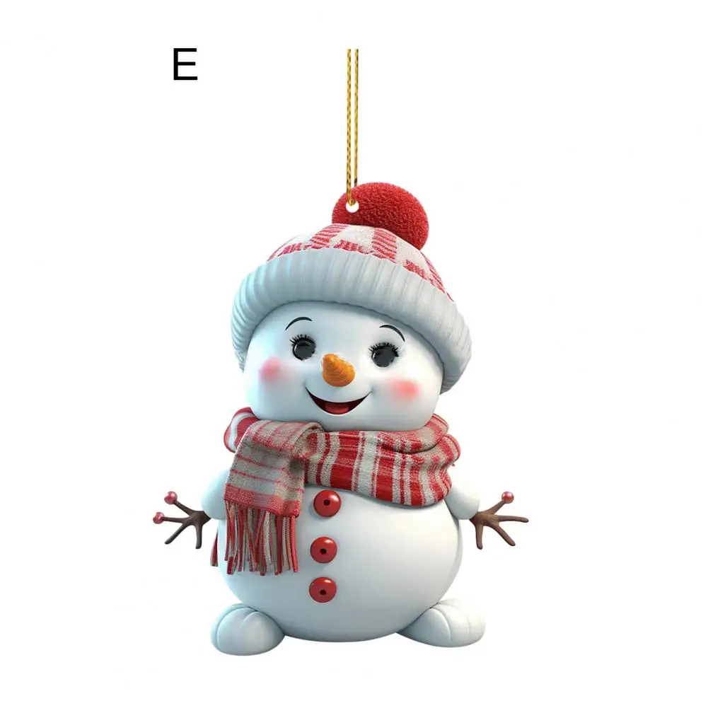 Cute Seasonal Ornament Christmas Pendant Decoration Festive Snowman Hanging Ornaments for Christmas Tree Decor Cute Cartoon