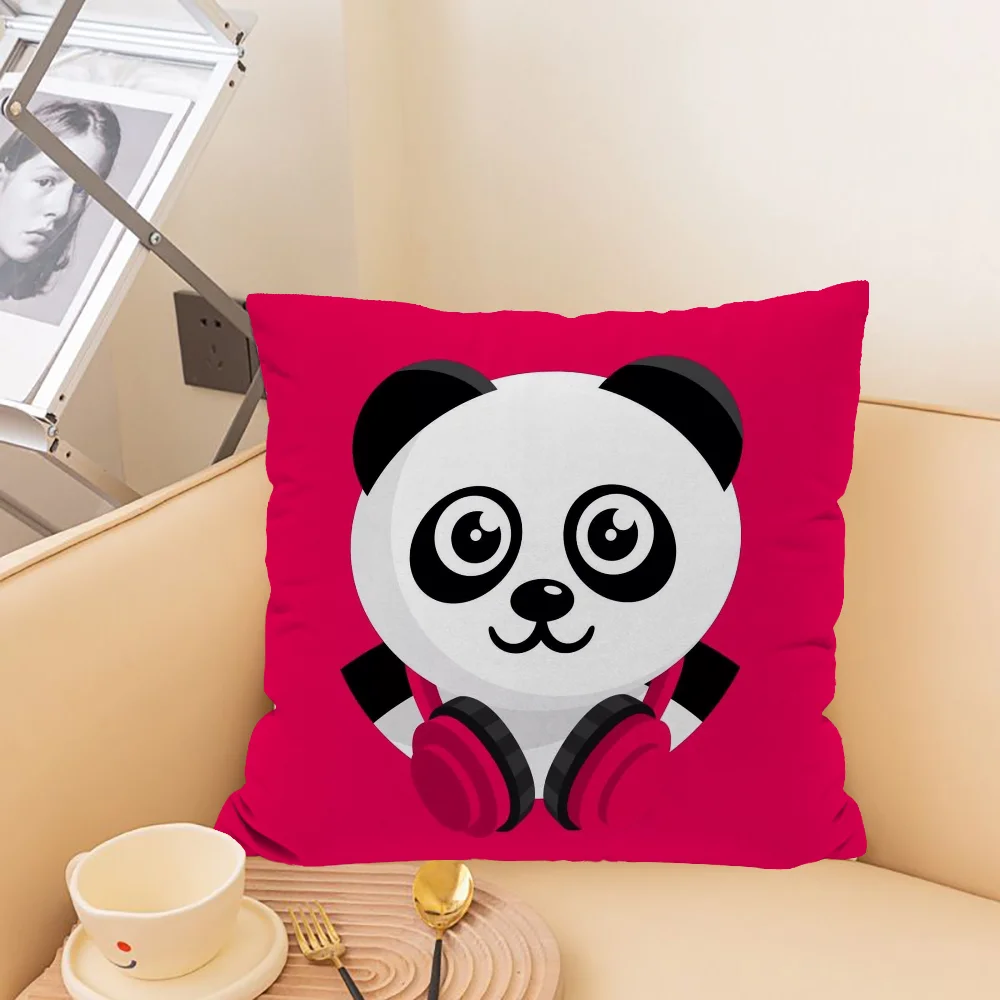 Polštářek obal podhlavník obal výstřel podhlavník kryty kreslený panda dekorační povlak na polštář dekorace 40x40 pillowcases pro polštáře 45x45