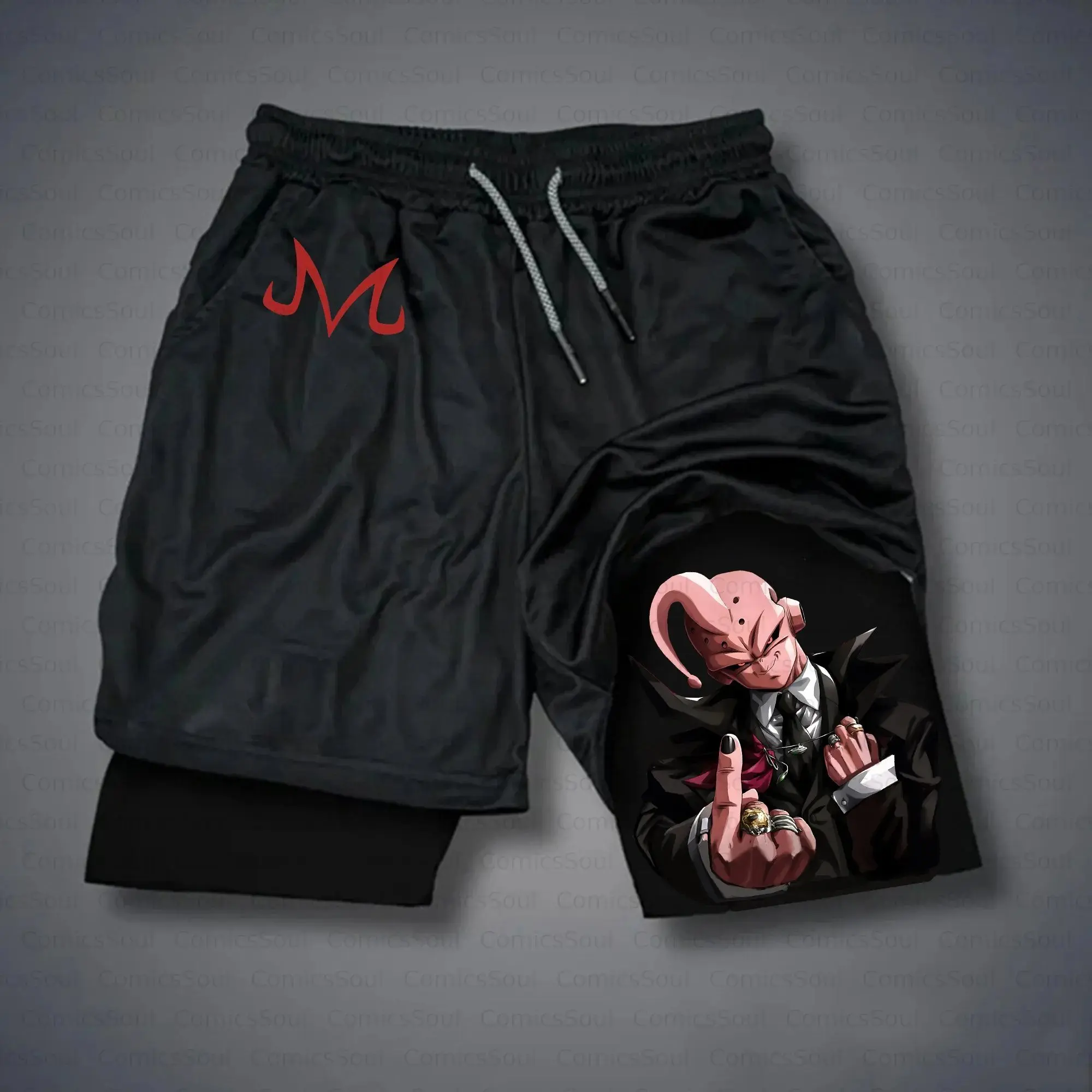

Unisex 2026 Dragon Ball Anime Men's Shorts Sportswear Quick Dry Gym Pants Double-layer 2 in 1 Shorts Y2k Summer New Streetwear