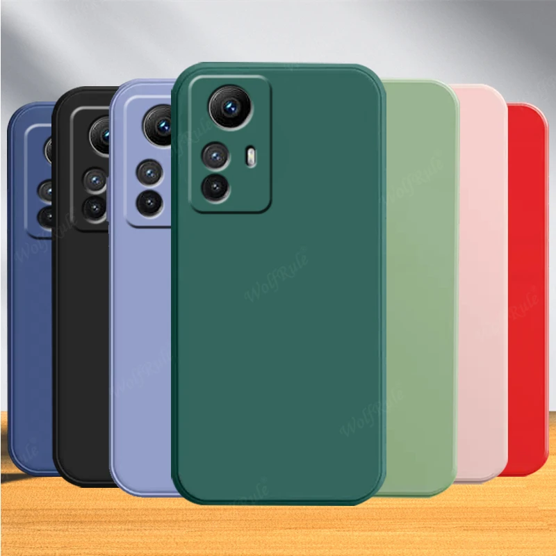 For Redmi Note 12S Case Cover Xiaomi Redmi Note 12S Capas Liquid Silicone Phone Back Bumper TPU Soft Fundas Redmi Note 12S 12 S