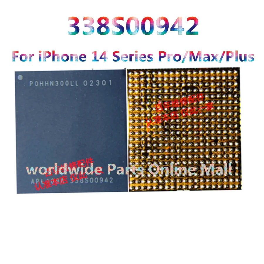 Main Power Camera Baseband, PMU Supply IC Chipset para iPhone 14 Series Pro Max e Plus, 338S00942, 338S00819, PMX65