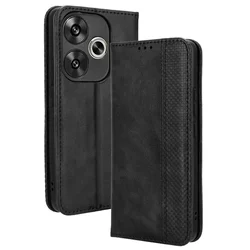 For Xiaomi POCO F6 5G leather retro self-attaching phone case Of For POCO F6 5G case flip magnetic wallet cover