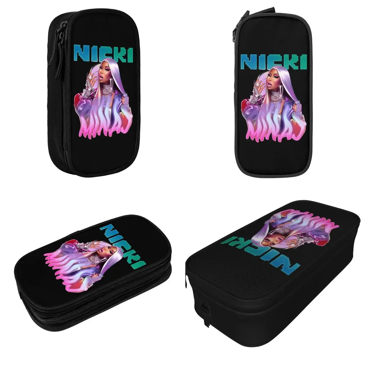 Nicki Minaj Rap Gag City Pencil Cases Cute Rapper Singer Music Pen Bag Girl Boy Big Capacity Students School Gifts Pencilcases