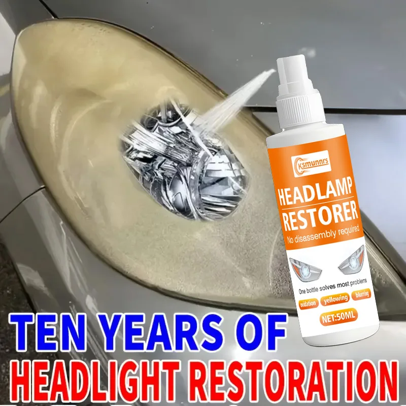 Fasilawei Headlight Polish Repair Kit - Professional Paste Remove Oxidation Yellowing Fog Enhance Light Brightness