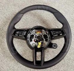 Car Steering Wheel Assembly For Porsche Macan 2022 Upgrade Retrofit Control Interior Accessorie Shift Paddle Stereo Auto