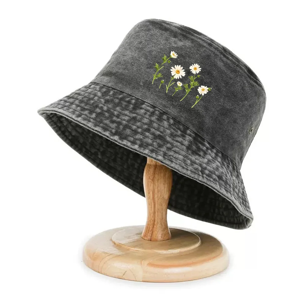 Printed Hat, Women'S Casual Hat, Fisherman Hat, Foldable Breathable Fisherman Hat, Festive High Hat, 2025 New Fashion Item, Suit