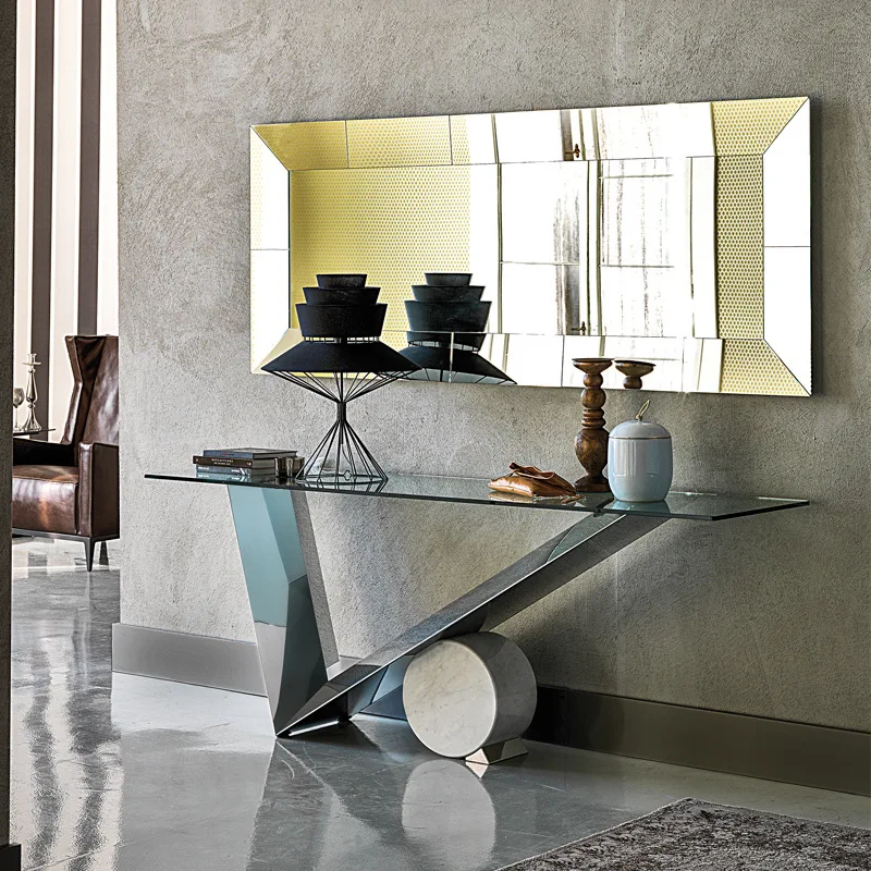 High-end Italian porch table, narrow  against the wall, case table