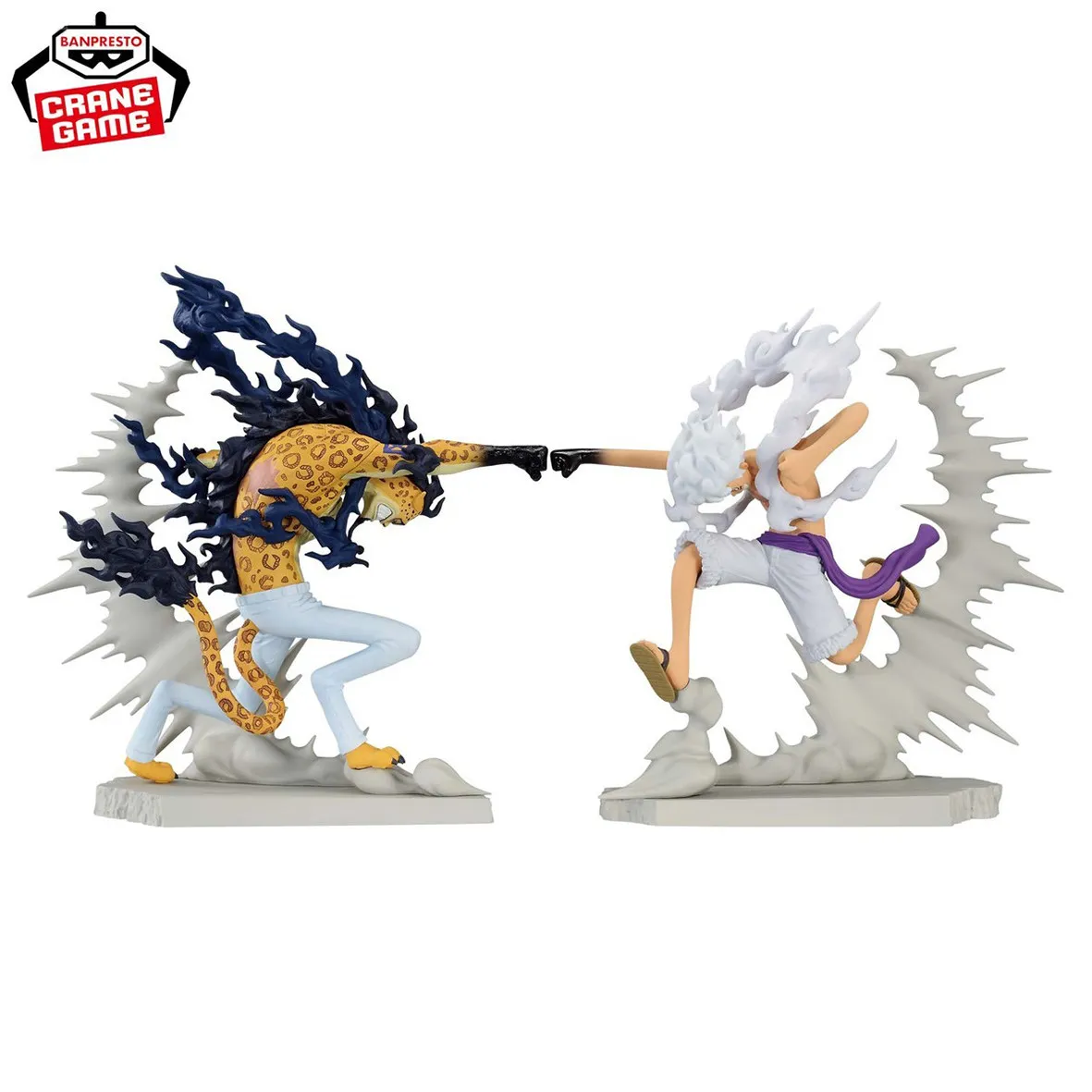 Bandai BANPRESTO One Piece Senkou Zekkei Monkey D. Luffy Rob Lucci Collectible Model Desktop Display Anime Figure In Stock