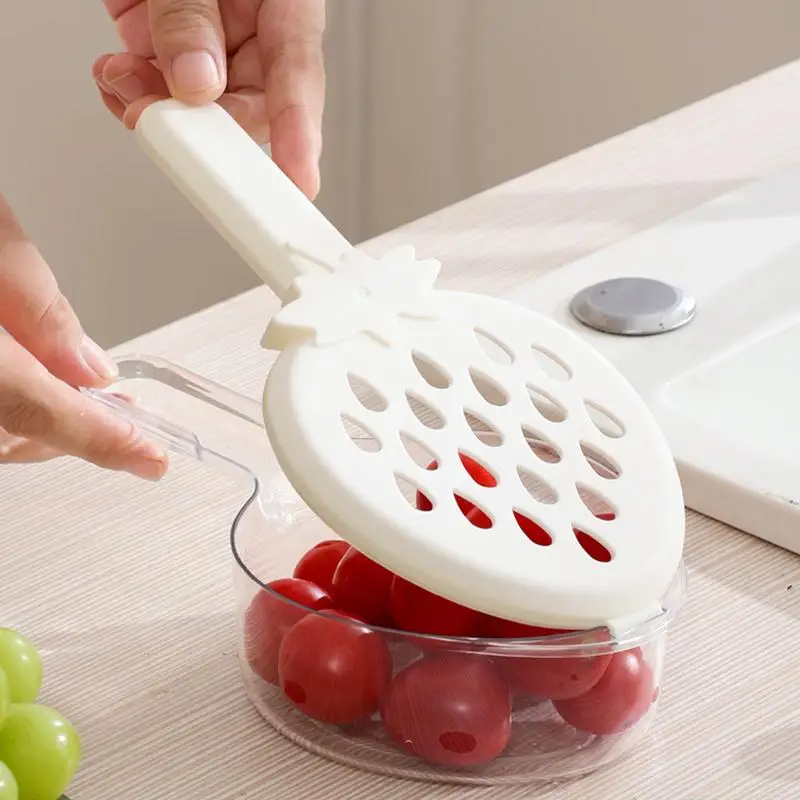 Colanders & Food Strainers Stackable Fruit Drainer Sturdy Food Strainers Colanders Bowl For Vegetables Pasta Fruits Beans Barley