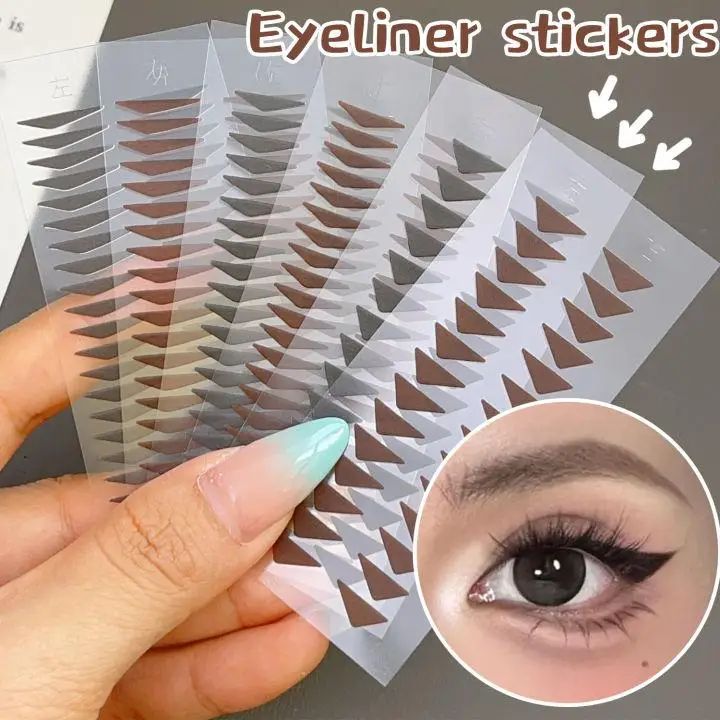Make-up Schablonen Eyeliner Augenbrauen Lidschatten Aufkleber Vlies Schönheit Aufkleber Set Form Vorlage Gestaltung Werkzeuge