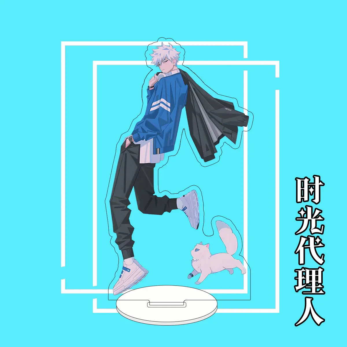 أنيمي لينك انقر الاكريليك حامل نموذج تشارلز لوكاس تشياو لينغ جو تأثيري زخارف مكتب نموذج لوحة الدعائم الحلي هدية الكريسماس