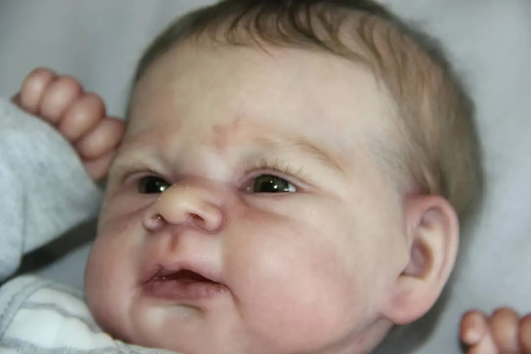 NPK 19 ''alta cantidad Reborn Elijah bebé recién nacido piel pintada en 3D venas visibles muñeca artística coleccionable