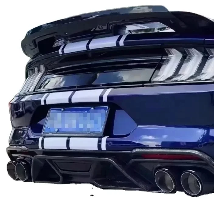 

Norsen для 2015-2021 Ford Mustang GT500, задний диффузор из углеродного волокна с насадками для выхлопных газов