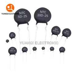 10pcs Thermal Resistor NTC 3D-9 5D-9 5D-11 5D-15 8D-11 8D-20 10D-7 10D-9 10D-11 10D-13 10D-15 10D-20 20D-20 33D-7 47D-15 50D-9