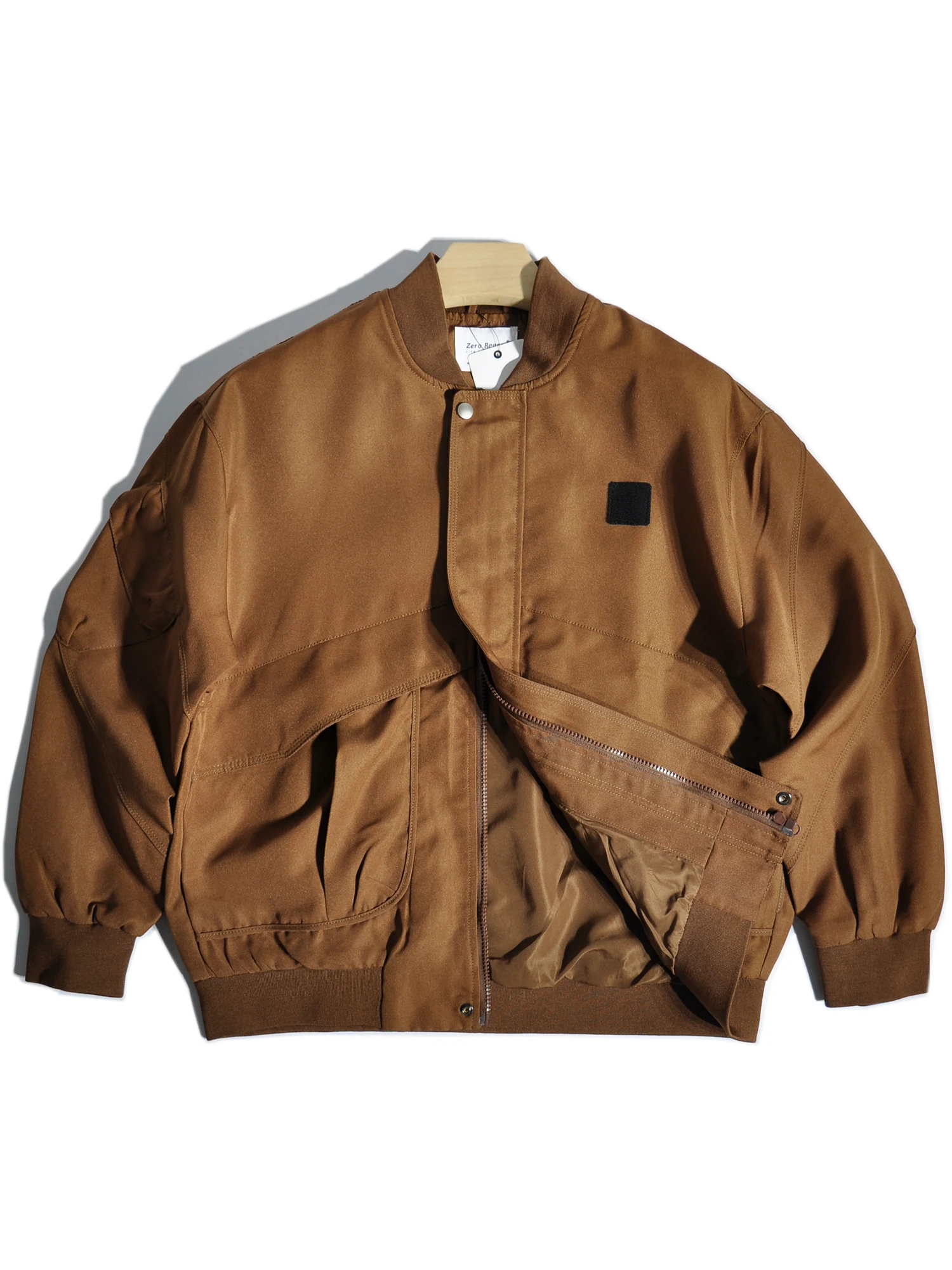 

Американская ретро-куртка-барн с бейсбольным воротником, свободного кроя, в стиле Детройт, рабочая одежда, из полиэстера, с длинными рукавами