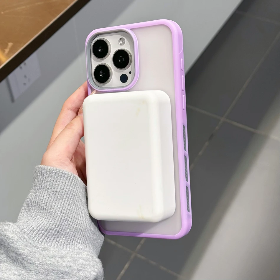 Чехол Magsafe для iPhone 16, 15, 14 Pro Max Plus 13, 12, 11, чехлы с магнитной беспроводной зарядкой, матовый жесткий чехол с рассеиванием тепла