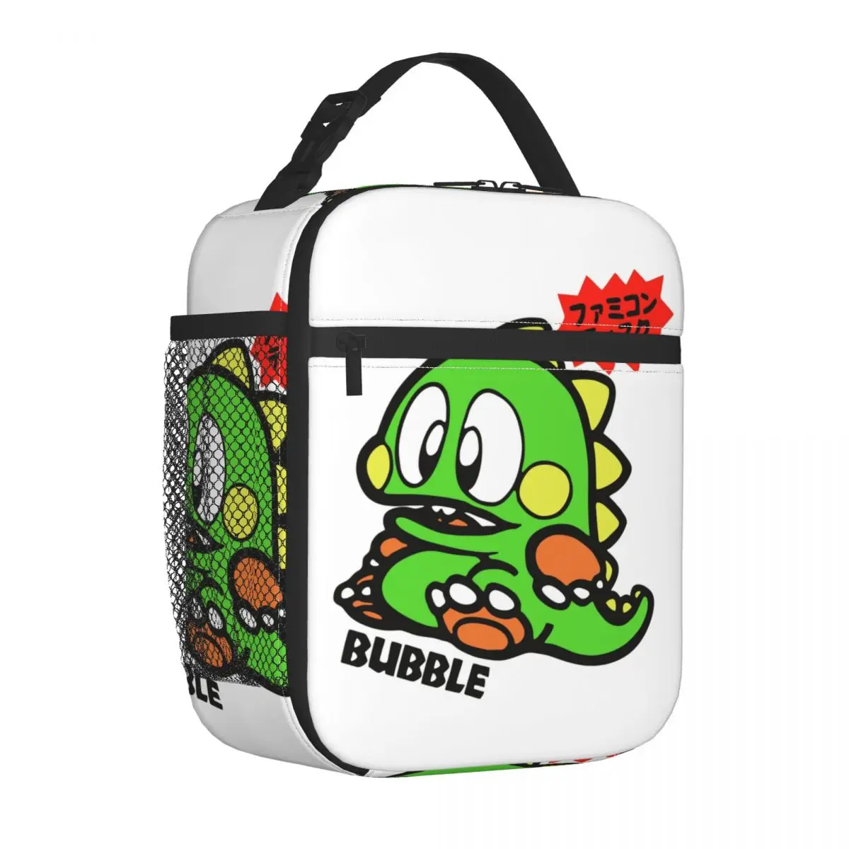 Arcade Games Bubbles Bobble Insulated Lunch Bag for Women Portable Thermal Cooler Lunch Tote Office Picnic Travel