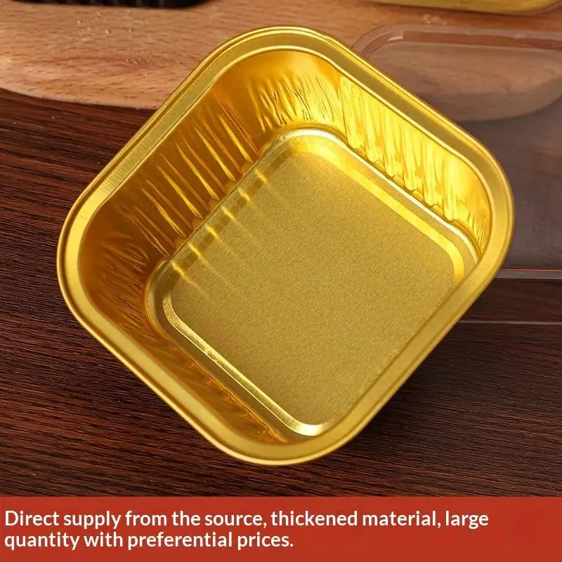 Square Food Grade Dessert Boxes with Clear Lids 10/20/50Pcs Stackable Container for Mousse Cake Birthday Party Favor