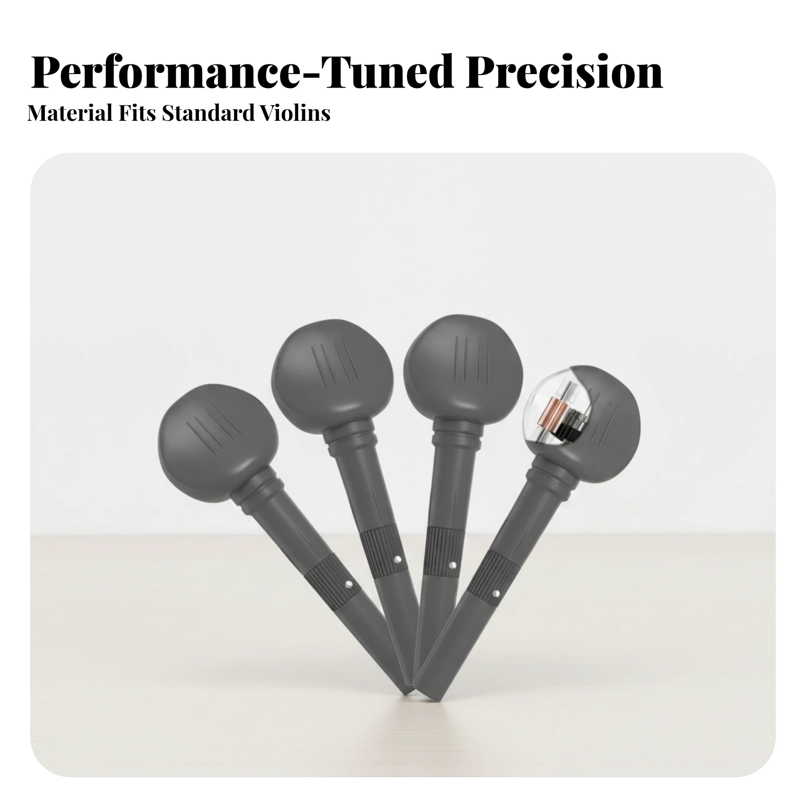 4 Pieces Machine Head Ergonomic Geared Violin Tuning Peg String Tuner Compact