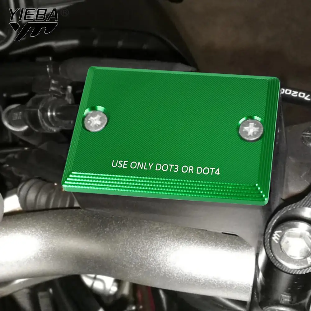 ZX12R Front Brake Fluid Reservoir FOR KAWASAKI NINJA ZX-12R ER5 ER-5 1999-2003 2004 2005 2006 Oil Cup Cap Master Cylinder Cover