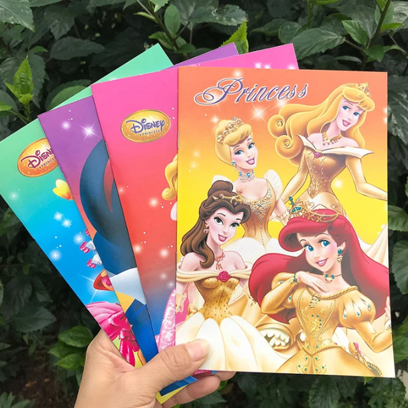 Disney Snow White Diary Horizontal Line Notebook Notepad Single Line High-Value Notebook Cute Office School Supplies Gift