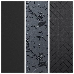 Black Total Blackout Non-Adhesive Privacy Window Film Static Cling  Frosted Glass Film for Bathroom Door Glass Decoration