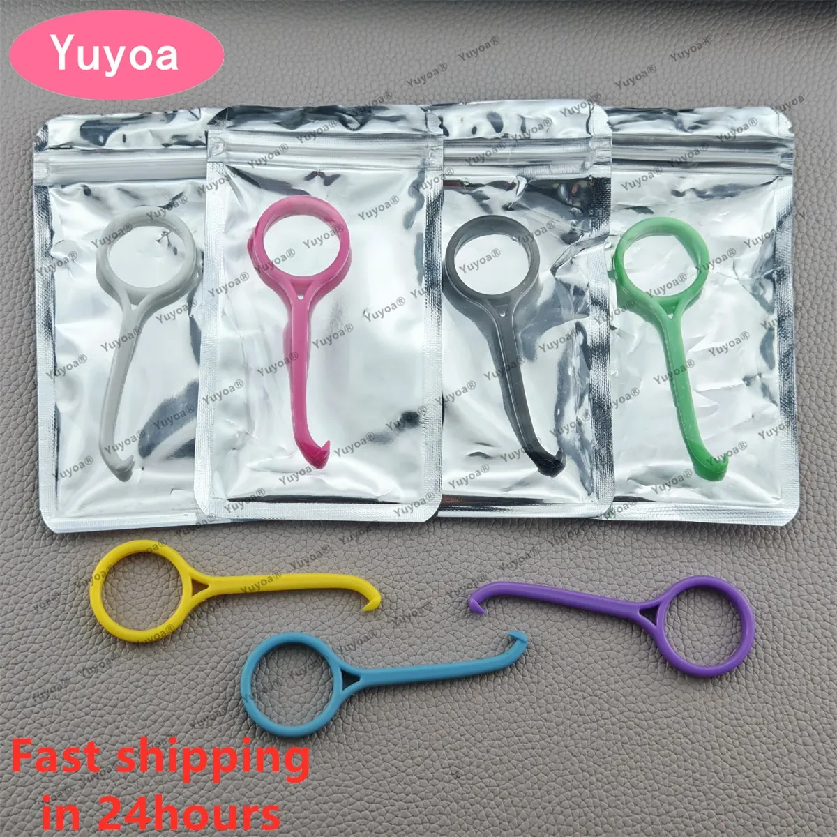 

100 шт. Инструмент для снятия ортодонтических брекетов и элайнеров, в индивидуальной упаковке, съемный крючок для ухода за полостью рта