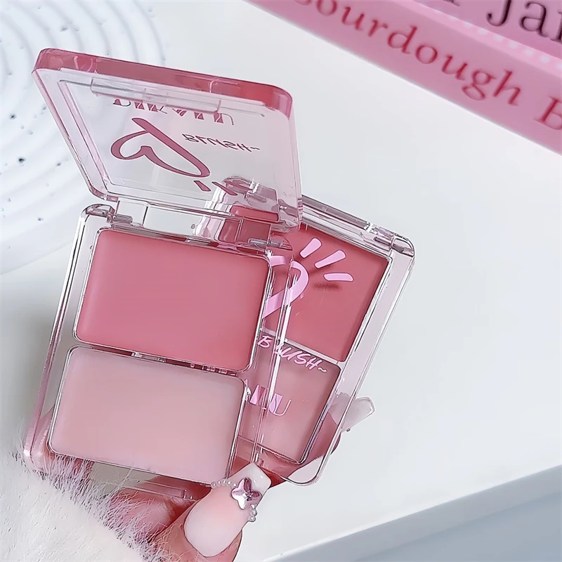 DIKALU Vitality Watery Blush Palette Highlighting Face Naturally Brightens, Clears, and Moisturizes Eyes and Cheeks for Dual Pur