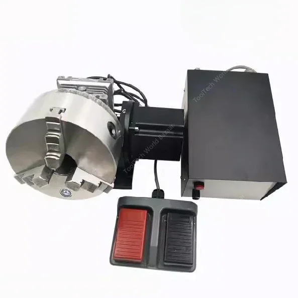 Laser marking welding machine cutting electric rotating fixture table D125D160 chuck argon arc welding machine fixture