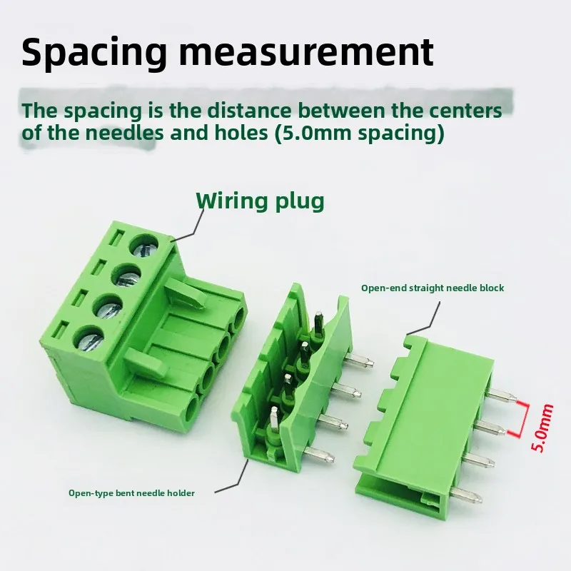 

2EDG-5.0 Plug-in green terminal 5.0MM pitch PCB board Screw wiring Straight/bend soldering PCB board