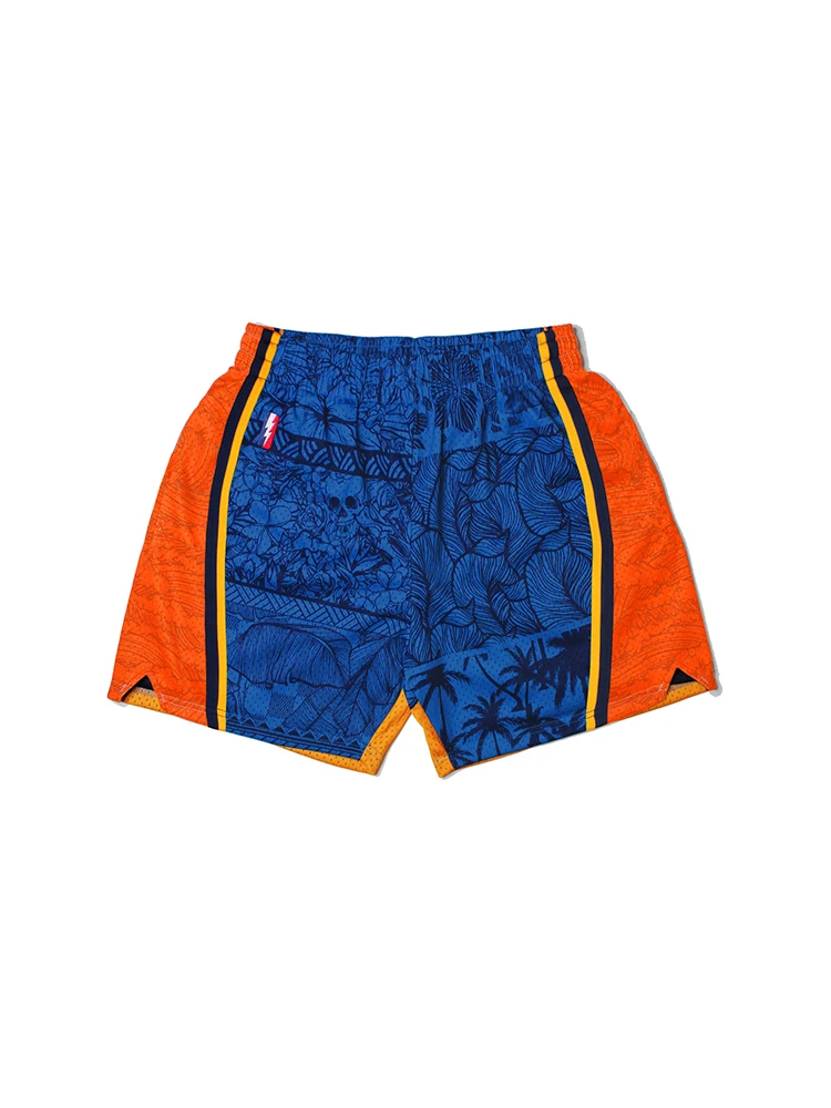 Zooy-Men\'s Vintage Color Block Sport Shorts, Hip Hop, Stripe, Street Fashion, Plus Size, L-9XL