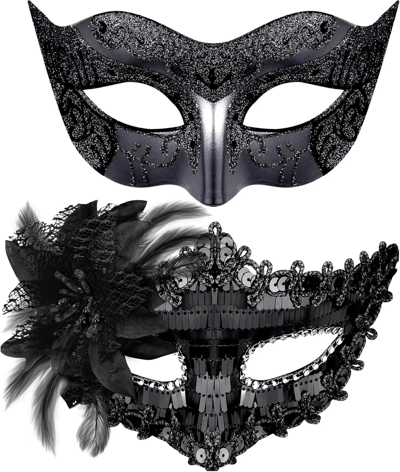 

Couple Masquerade Masks Set Venetian Party Mask Costume Mask