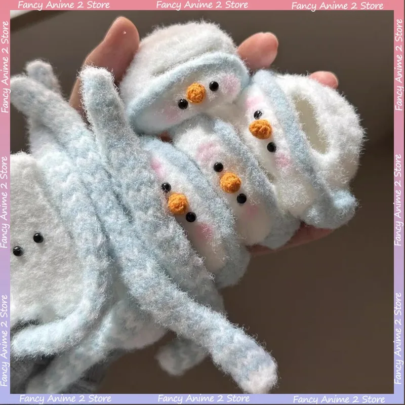 Ubranka Świąteczne dla Lalek Labubu V1 V2 V3 V4, Strój Bałwana, Urocze Mini Pluszowe Lalki, Przebrania, Akcesoria Festiwalowe dla Lalek, Prezenty