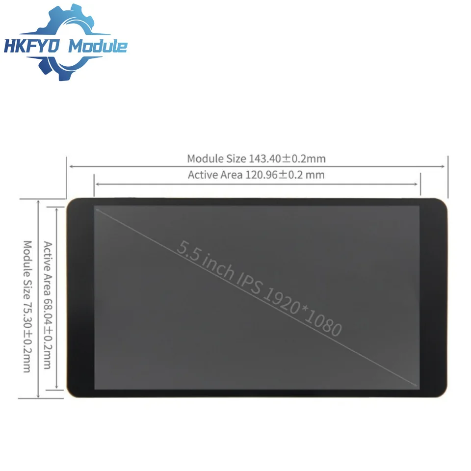 2,5-дюймовый Raspberry PI HDMI PC корпус Sub-screen ЖК-дисплей 1920X1080 с корпусом