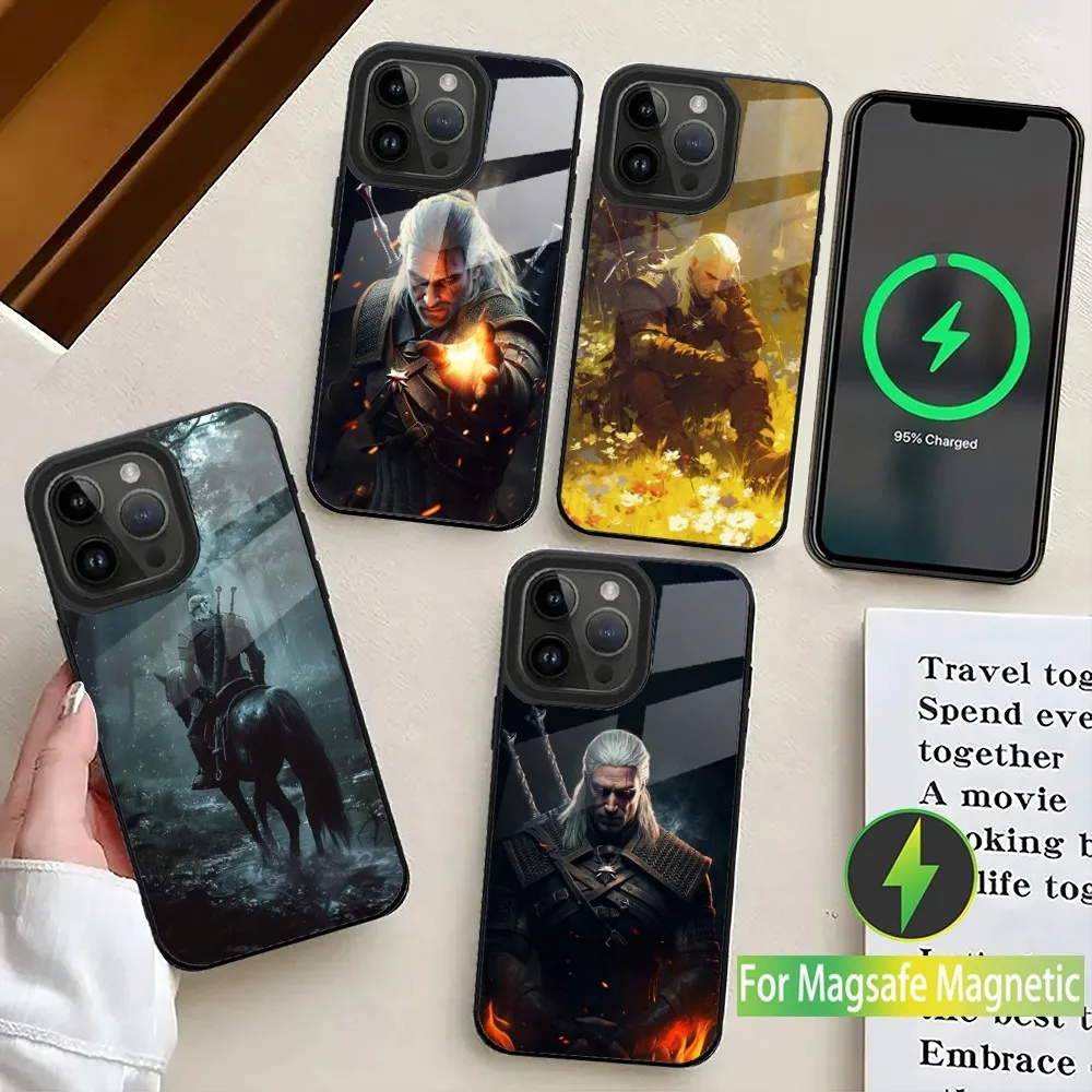 The W-Witcher Game Phone Case For iPhone 16,15,14,13,12,11,Plus,Pro,Max Mini Magsafe Magnetic Wireless Charging