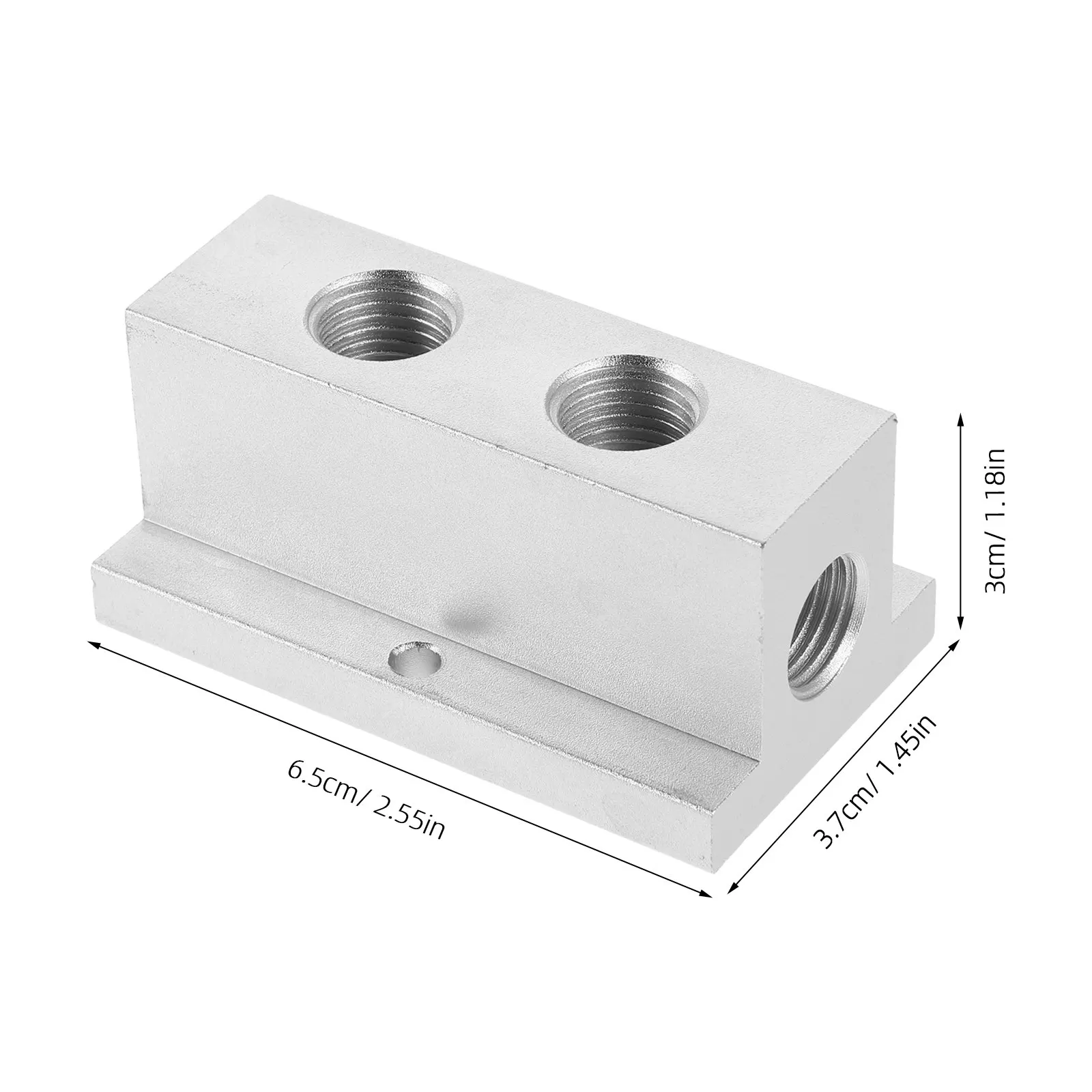 T-Type Air Flow Junction Multi-Port Manifold Compact Pneumatic Distribution Block Gas Splitter Efficient Air