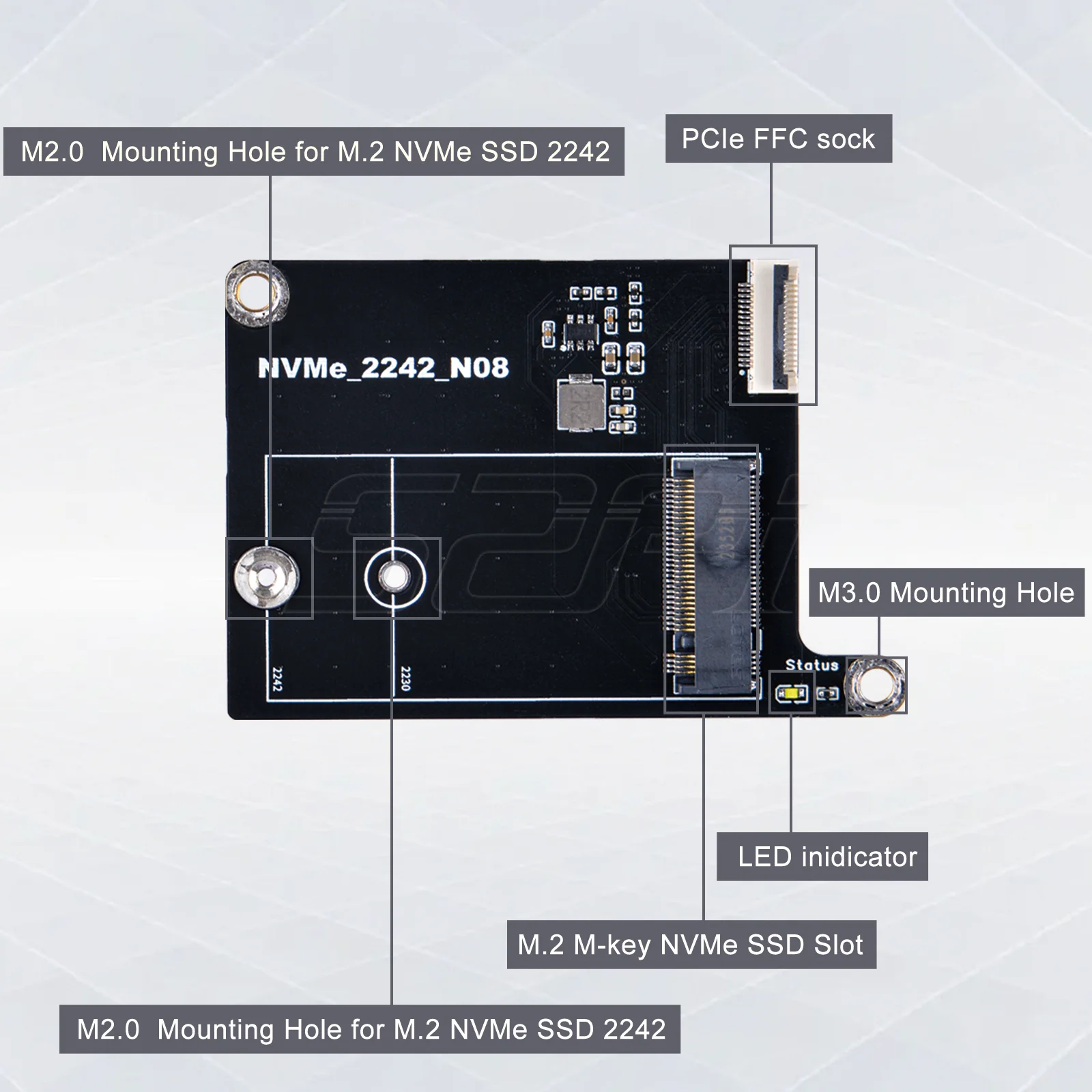 52Pi GAME5PI Case with M.2 NVME PCIE Board (N08) ABS Shell Heat Sink For Raspberry Pi 5