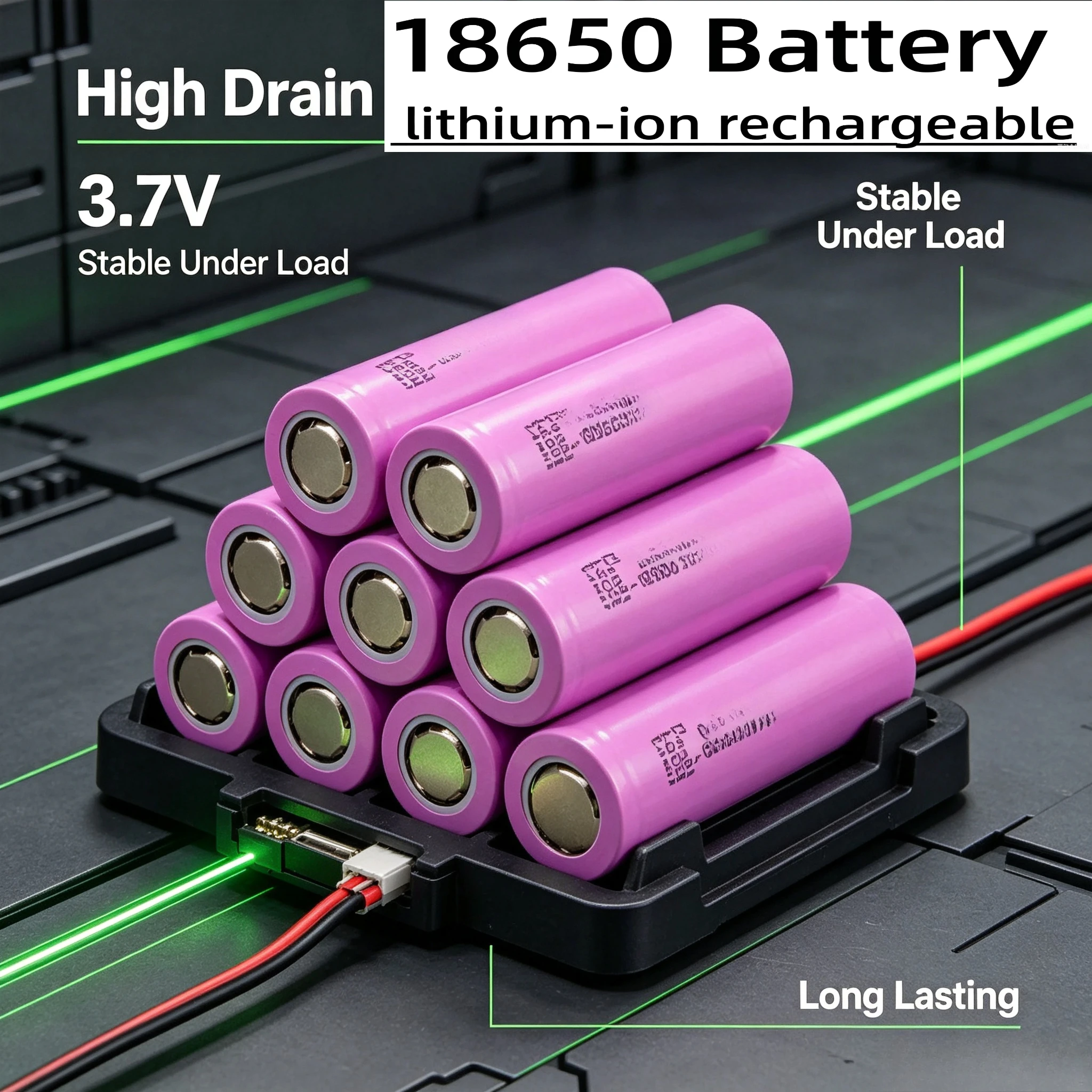 Battery Cell 3.7V 3500mAh 25A INR18650-35E Anti Overheating Anti-Puffing DIY Off-Grid Solar Lighting Pack Core