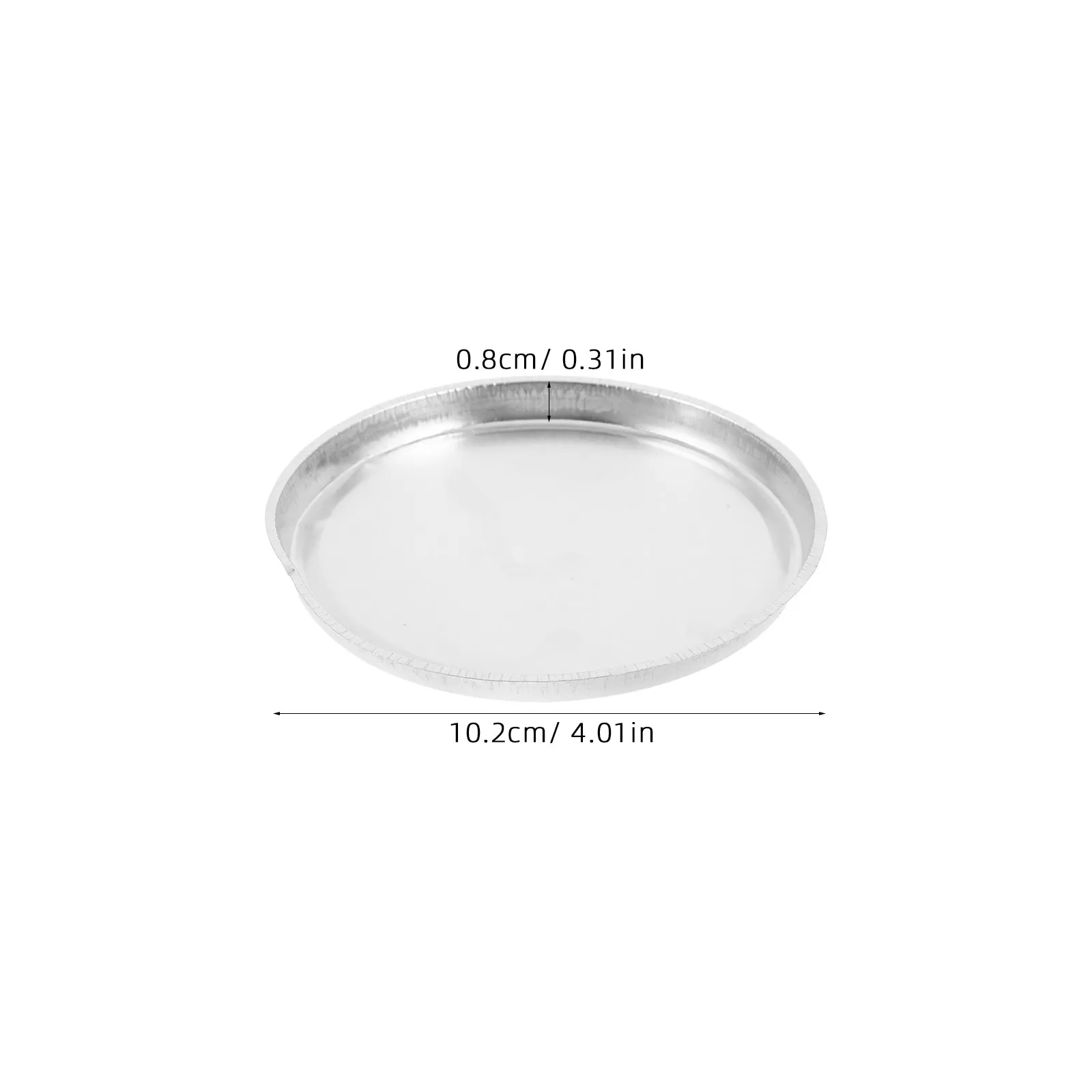 10Pcs 90Mm Round Aluminum Lab Sample Pans for Moisture Analyzer Testing Food Agriculture Chemical Labs Lightweight Non-Stick view 3