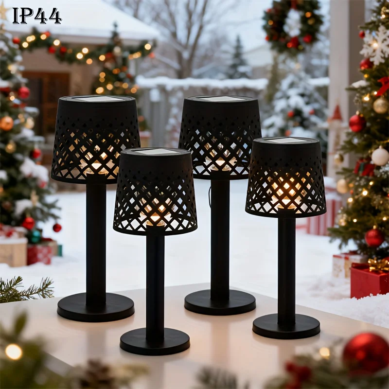 1pcs Solar Outdoor Table Lamps Warm Light Ambience For Patio Garden Balcony Gatherings Parties Dinner Settings Versatile JJ2531